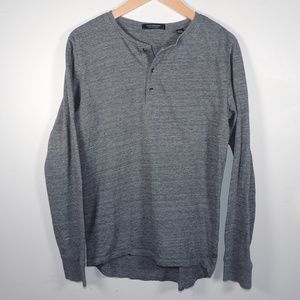 Scotch & Soda | Heather Gray Grandad Shirt